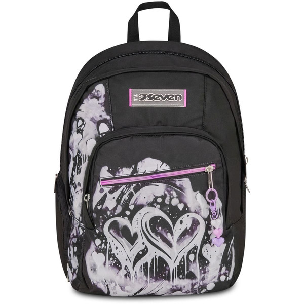 ZAINO DUAL DETACH SEVEN PLUMPY LINE GIRL 899 JET BLACK