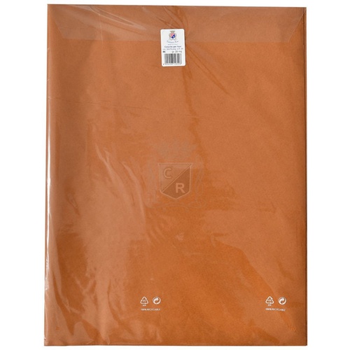 CARTA VELINA 21gr. 50x76cm. BS x24F F046A MARRONE TERRA BRUCIATA