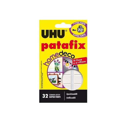 GOMMINI ADESIVI REMOVIBILI UHU PATAFIX DECO SUPER FORTE 32 gommini