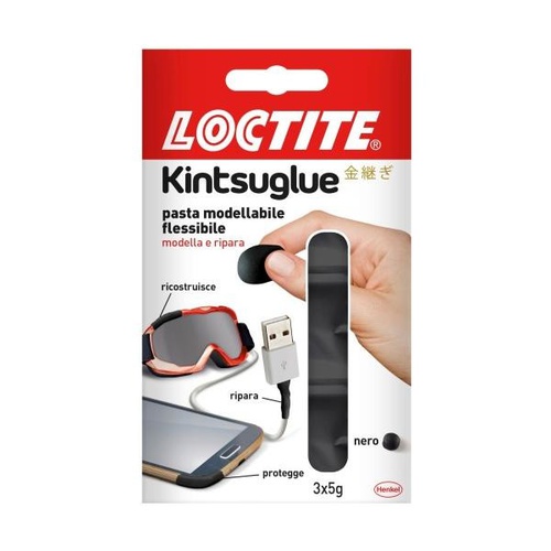 PASTA MODELLABILE FLESSIBILE LOCTITE KINTSUGLUE 3x5g NERO