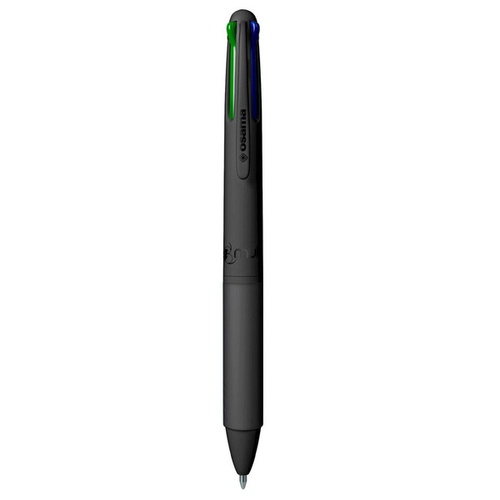 PENNA SFERA 4 COLORI OSAMA 4MULTI URBAN ALL BLACK CON ASTUCCIO