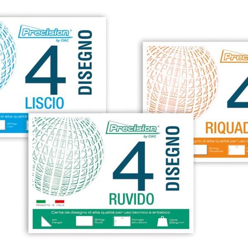 BLOCCO DISEGNO CIAC 1319 PRECISION 4 24X33 20F LISCIO RIQUADRATO