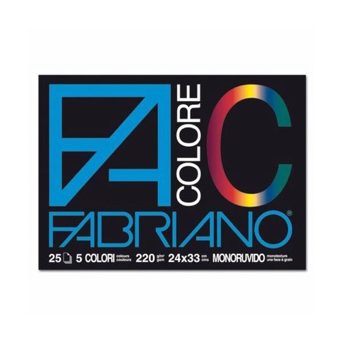 BLOCCO FABRIANO COLORE 24X33 25F