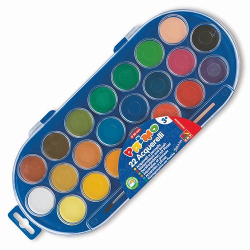COLORI ACQUERELLO CMP PRIMO CON PENNELLO DIAM.30 x22