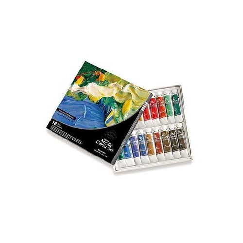 COLORI TEMPERA ACRILICA CWR TUBO 12ml. x18