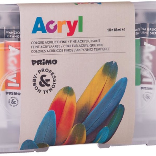 COLORI TEMPERA ACRILICA CMP PRIMO T7 18ml. SCATOLA PPL x10