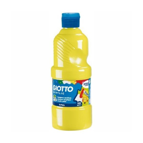 COLORI TEMPERA ACRILICA GIOTTO ml.500 GIALLO
