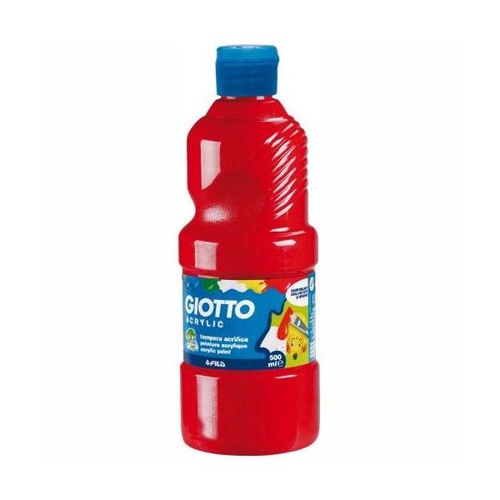 COLORI TEMPERA ACRILICA GIOTTO ml.500 ROSSO