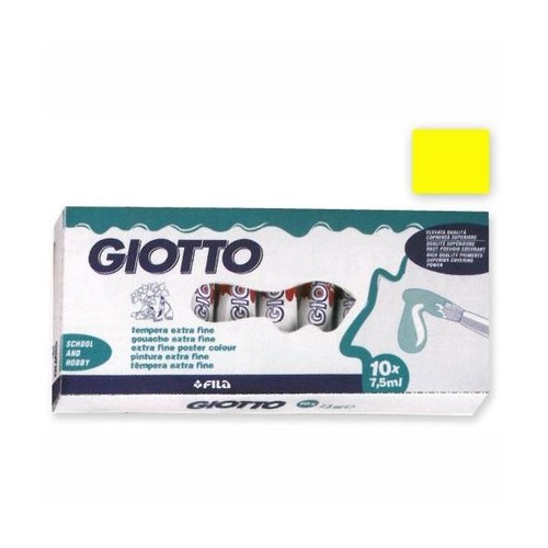 COLORI TEMPERA GIOTTO TUBO 3 7,5ml SFUSI GIALLO P.