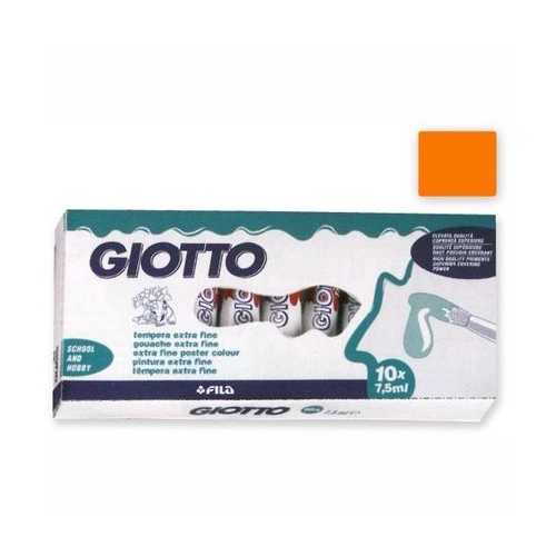 COLORI TEMPERA GIOTTO TUBO 3 7,5ml SFUSI ARANCIO