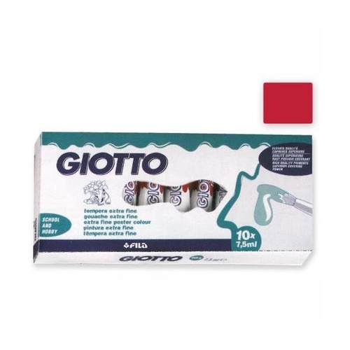 COLORI TEMPERA GIOTTO TUBO 3 7,5ml SFUSI ROSSO CARM.