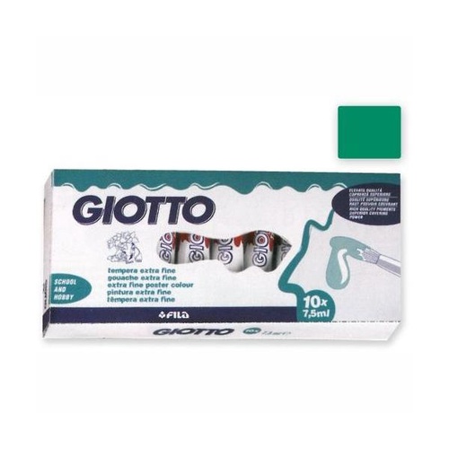 COLORI TEMPERA GIOTTO TUBO 3 7,5ml SFUSI VERDE SMER.