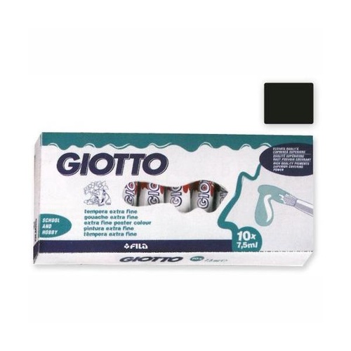 COLORI TEMPERA GIOTTO TUBO 3 7,5ml SFUSI NERO
