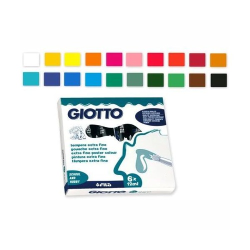 COLORI TEMPERA GIOTTO TUBO 4 12ml SFUSI BIANCO