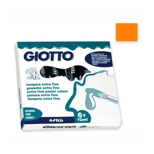 COLORI TEMPERA GIOTTO TUBO 4 12ml SFUSI ARANCIONE