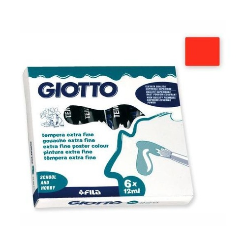 COLORI TEMPERA GIOTTO TUBO 4 12ml SFUSI ROSSO SCARLATTO