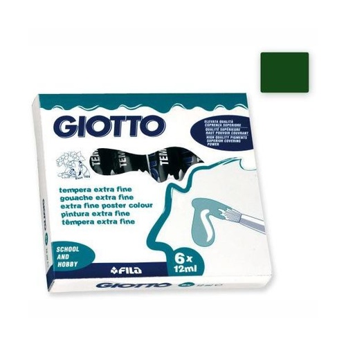 COLORI TEMPERA GIOTTO TUBO 4 12ml SFUSI VERDE