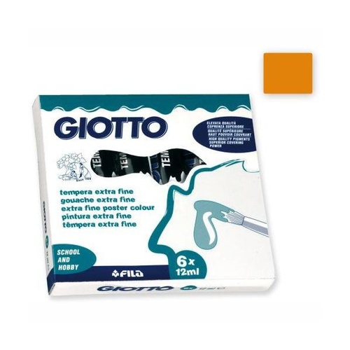 COLORI TEMPERA GIOTTO TUBO 4 12ml SFUSI TERRA DI SIENA NATURALE