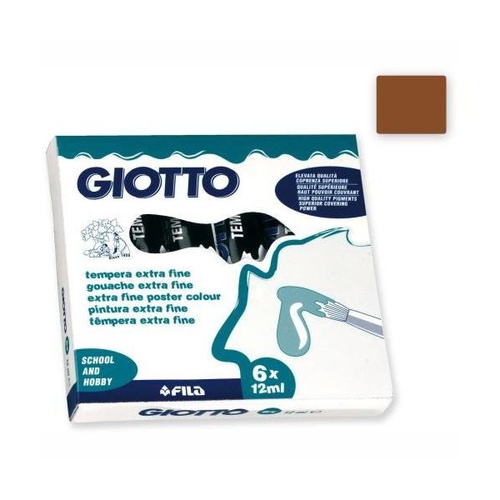 COLORI TEMPERA GIOTTO TUBO 4 12ml SFUSI MARRONE