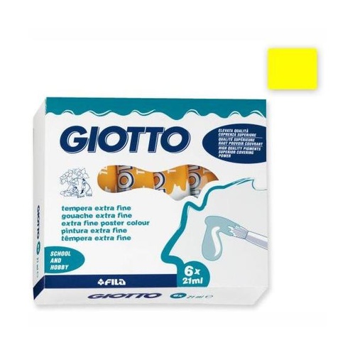 COLORI TEMPERA GIOTTO TUBO 7 21ml SFUSI GIALLO P.