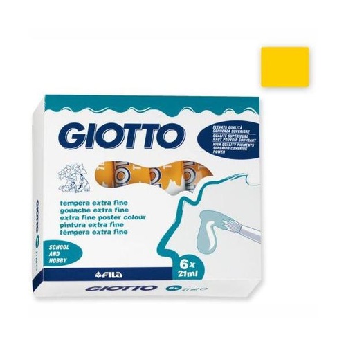 COLORI TEMPERA GIOTTO TUBO 7 21ml SFUSI GIALLO SC.