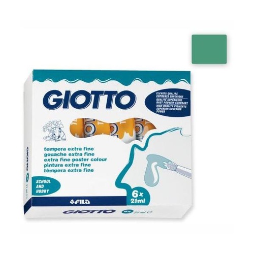 COLORI TEMPERA GIOTTO TUBO 7 21ml SFUSI VERDE VERON.