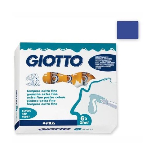 COLORI TEMPERA GIOTTO TUBO 7 21ml SFUSI BLU OLTREMARE