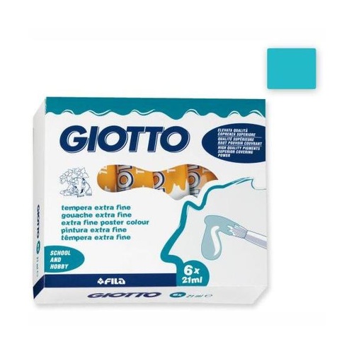 COLORI TEMPERA GIOTTO TUBO 7 21ml SFUSI TURCHESE