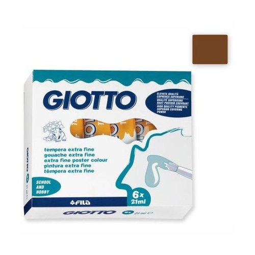 COLORI TEMPERA GIOTTO TUBO 7 21ml SFUSI TERRA DI SIENA BRUCIATA