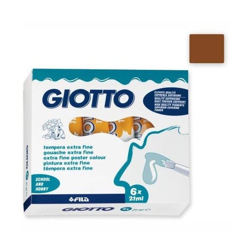 COLORI TEMPERA GIOTTO TUBO 7 21ml SFUSI MARRONE