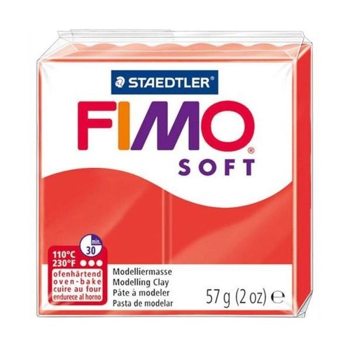 FIMO SOFT PANETTO gr.57 rosso indigo