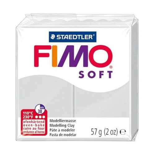 FIMO SOFT PANETTO gr.57 grigio delfino