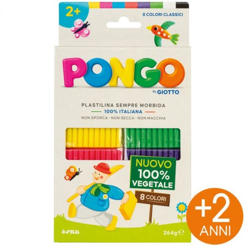 PONGO BY GIOTTO ASTUCCIO 264gr 8 COLORI CLASSICI