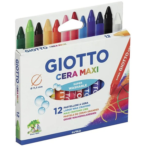 PASTELLI A CERA GIOTTO MAXI x12