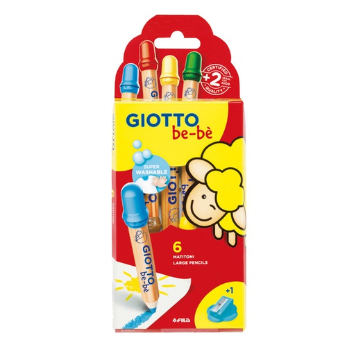 PASTELLI MATITA GIOTTO BE-BE' x6
