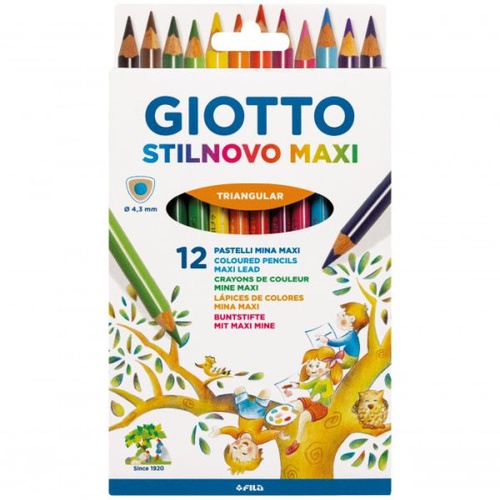 PASTELLI MATITA GIOTTO STILNOVO MAXI x12