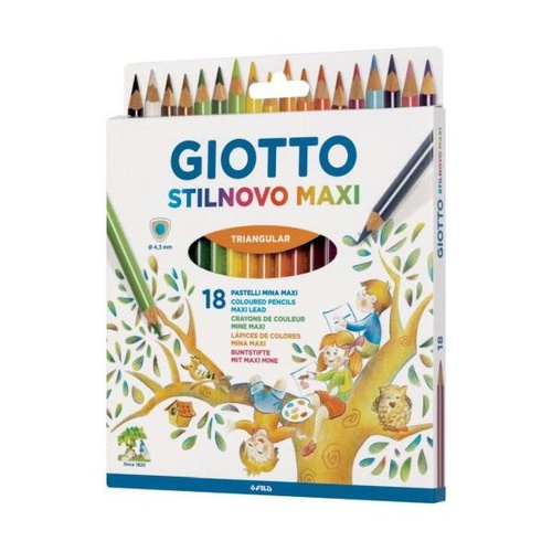 PASTELLI MATITA GIOTTO STILNOVO MAXI x18