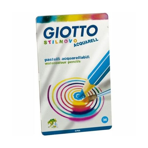PASTELLI MATITA GIOTTO ACQUERELLABILI STILNOVO METALLO x36
