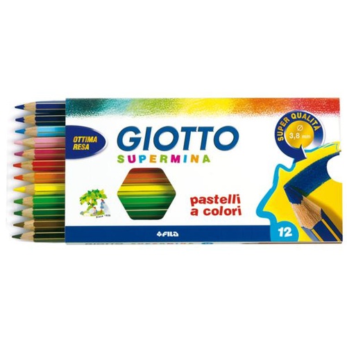 PASTELLI MATITA GIOTTO SUPERMINA x12