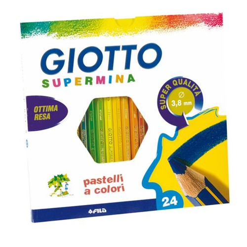 PASTELLI MATITA GIOTTO SUPERMINA x24