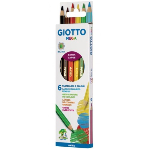 PASTELLI GIOTTO MEGA COLORI CLASSICI x6