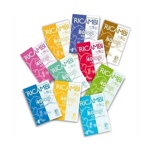 RICAMBI QUADERNI 80gr 40 FF 1R