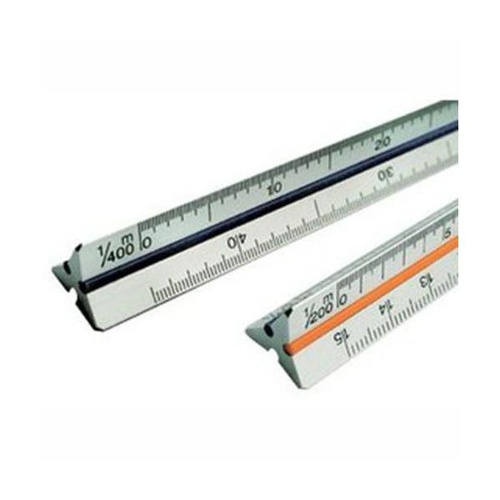 SCALIMETRO cm.30 6 SCALE (1:500-1000-1250-1500-2000-2500) CATASTO ART.111