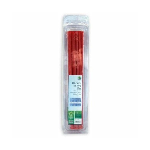 BLISTER DORSINO LEGAFOGLI cm 29.7 D8 x10 ROSSO
