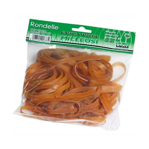 BLISTER ELASTICI UFFICIO FETTUCCE 80gr.