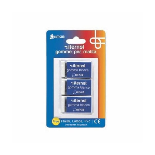 BLISTER GOMME PER MATITA ITERNET ARTIGLIO S30 x3