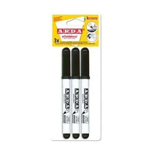 BLISTER MARKER LAVAGNE ARDA x3 NERO