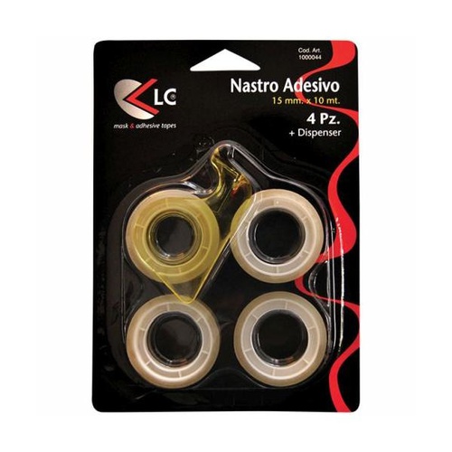 BLISTER NASTRO ADESIVO TRASP. LC 15x10 x4 CON CHIOCCIOLINA