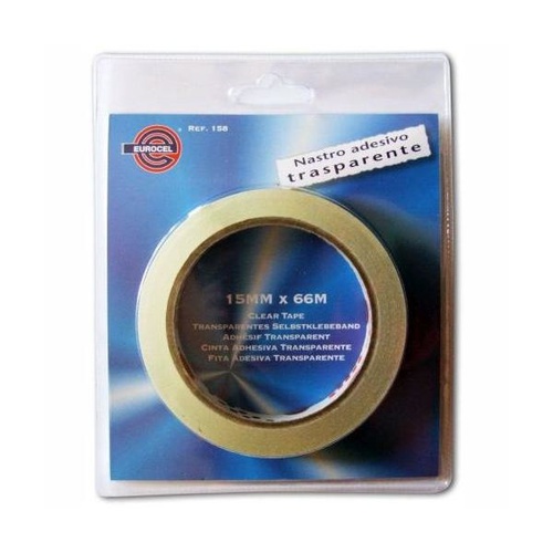 BLISTER NASTRO ADESIVO TRASP. EUROCEL 15x66 x1