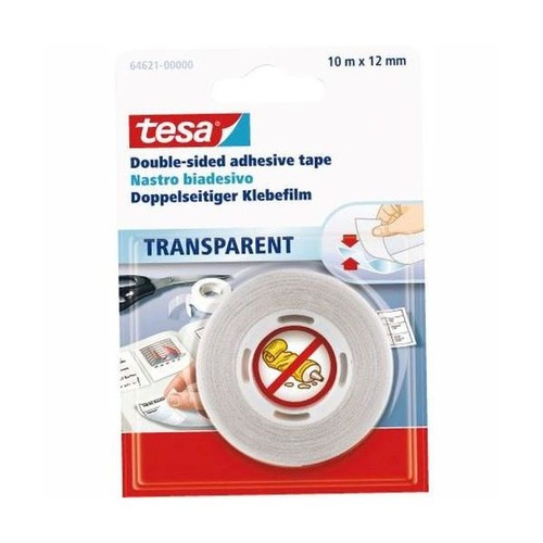 BLISTER NASTRO BIADESIVO TRASPARENTE 12mm x 10mt x1